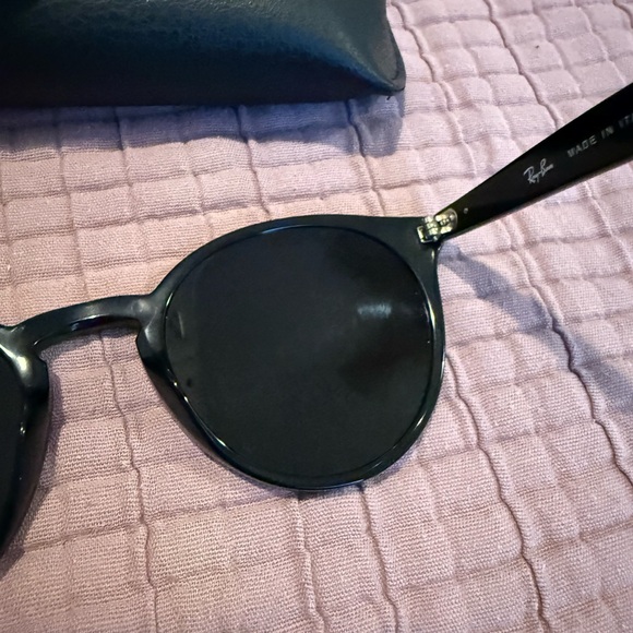 Ray-Ban RB2180 Black Round Sunglasses - Picture 6 of 8